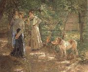 Fritz von Uhde In the Garden china oil painting reproduction